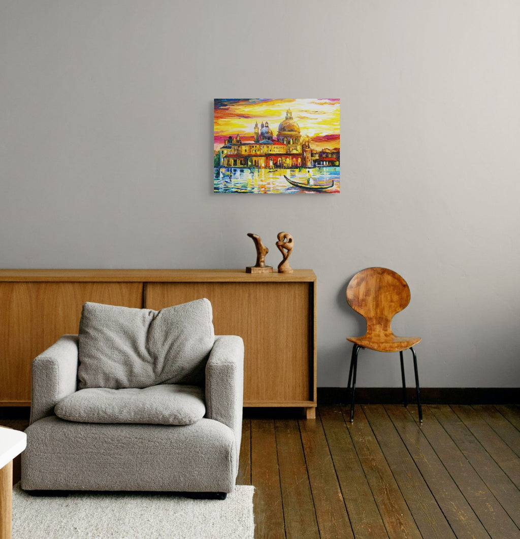 THE GOLDEN SKIES OF VENICE - ORIGINAL OIL PAINTING