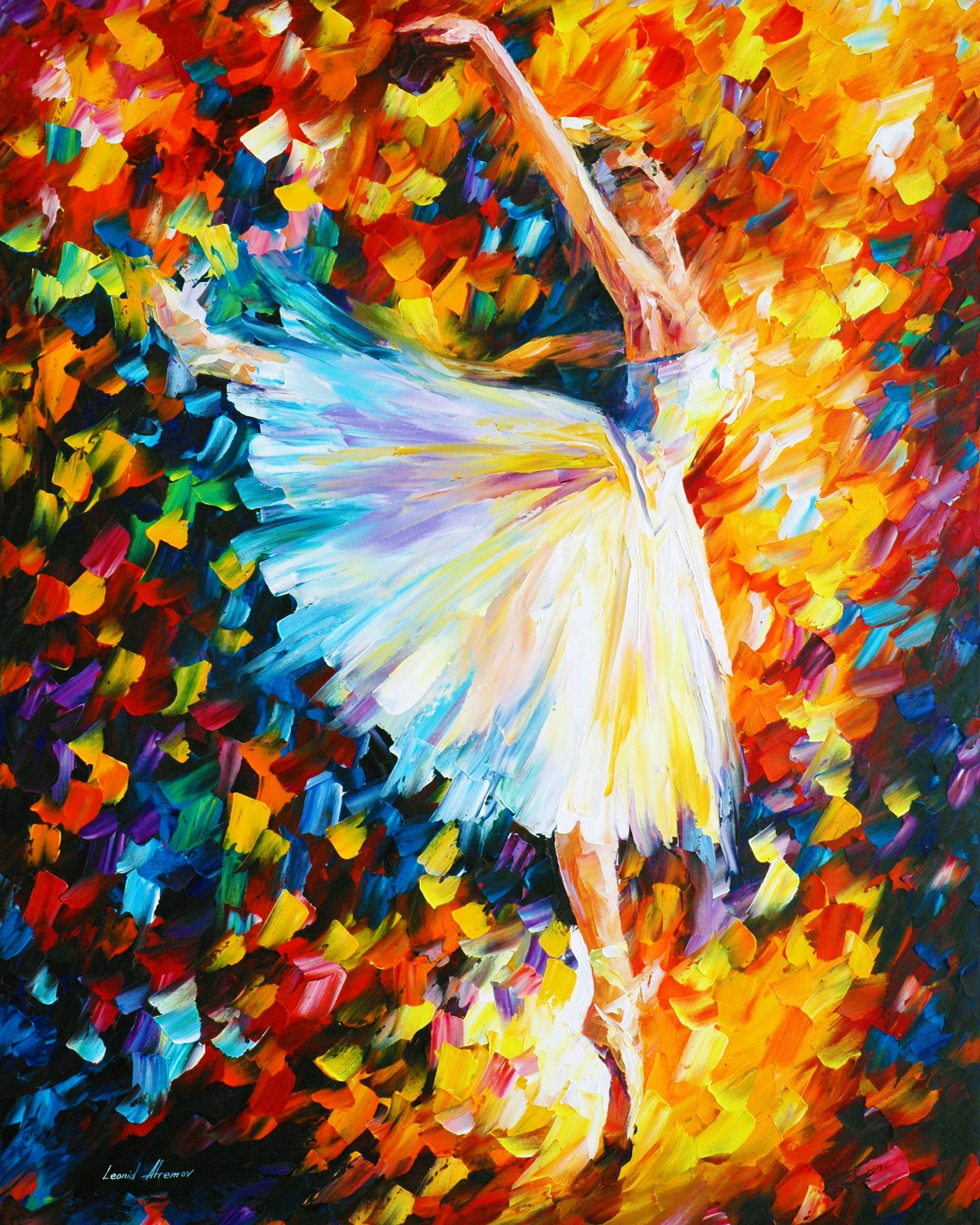 BALLET  WITH MAGIC - ORIGINAL OIL PAINTING