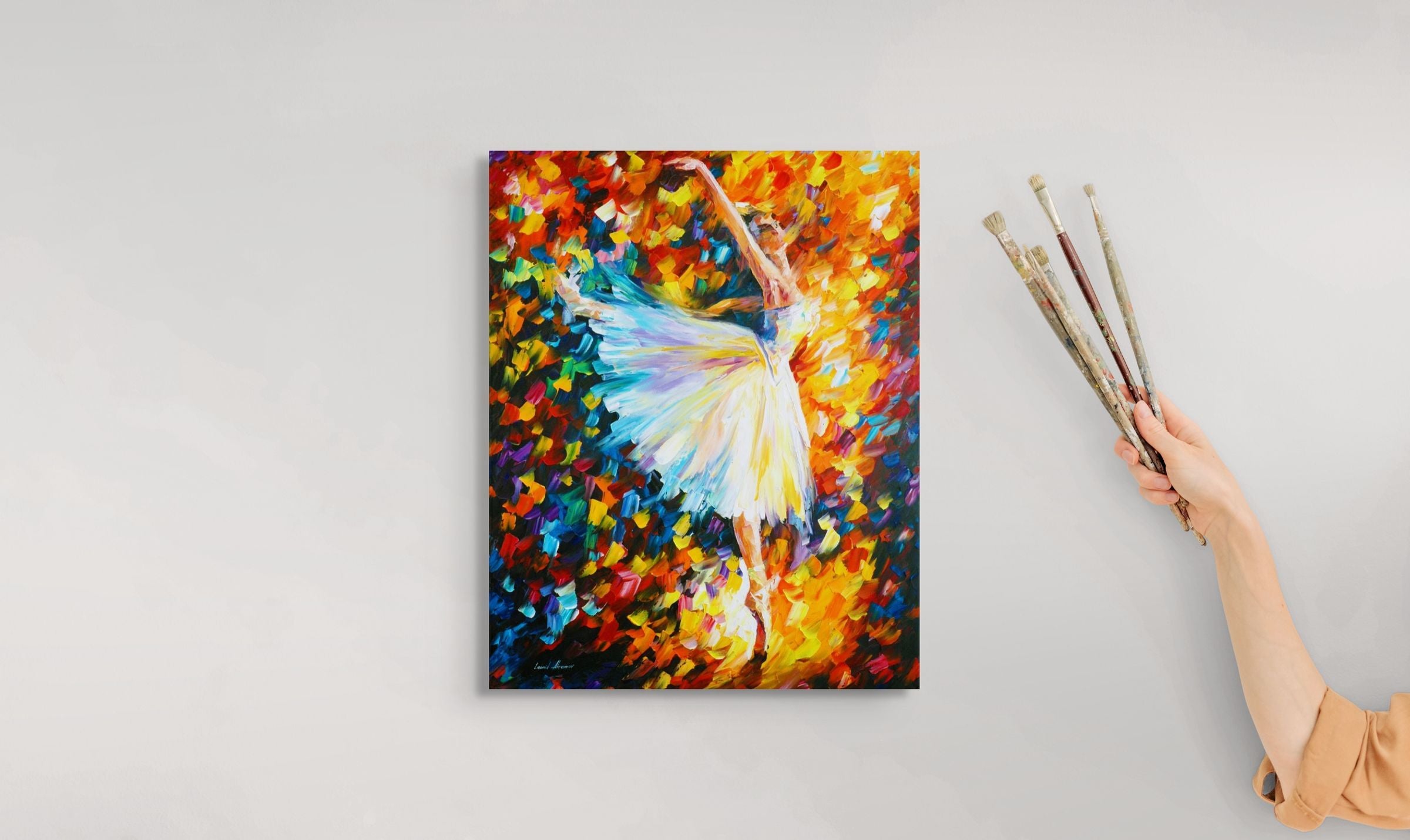 BALLET  WITH MAGIC - ORIGINAL OIL PAINTING