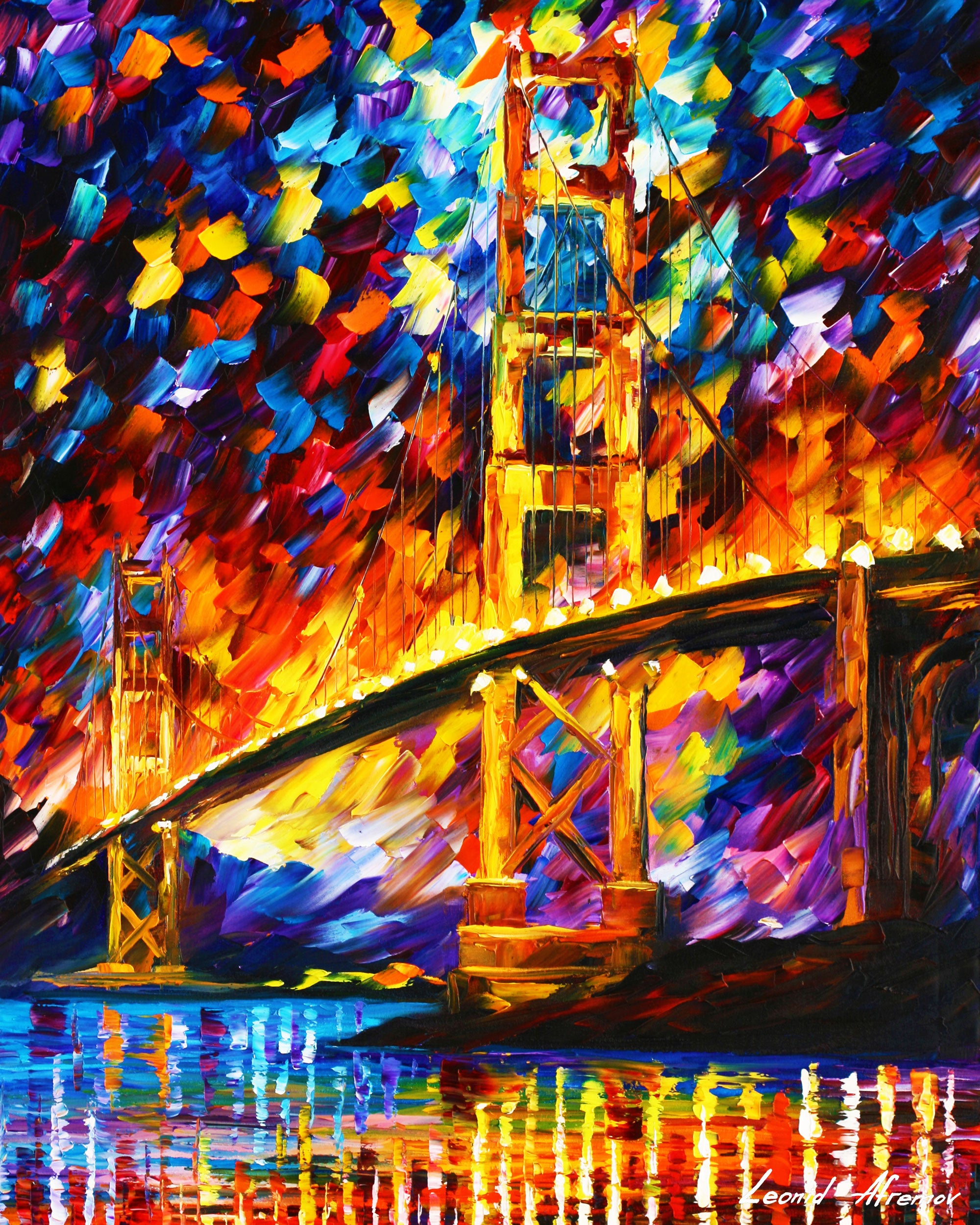 SAN FRANCISCO - GOLDEN GATE - ORIGINAL OIL PAINTING