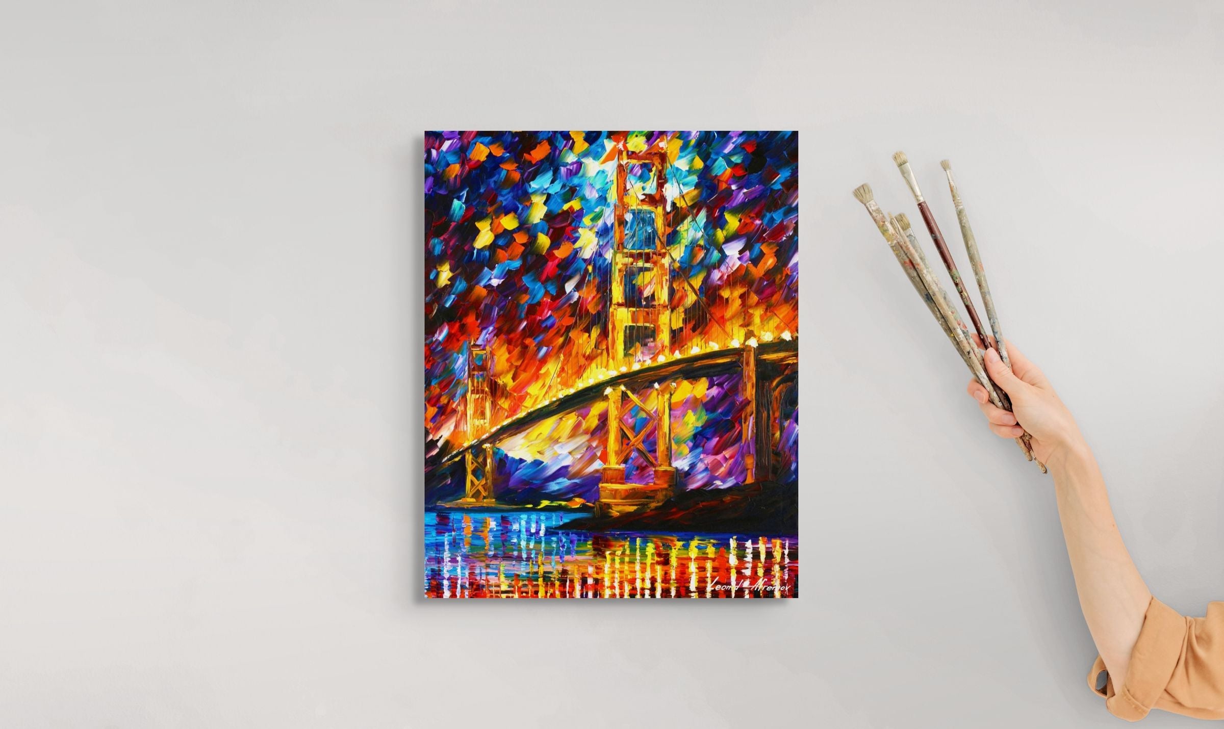 SAN FRANCISCO - GOLDEN GATE - ORIGINAL OIL PAINTING