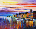 LAKE COMO - BELLAGIO  - ORIGINAL OIL PAINTING