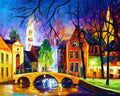 BRUGES BRIDGE - ORIGINAL OIL PAINTING
