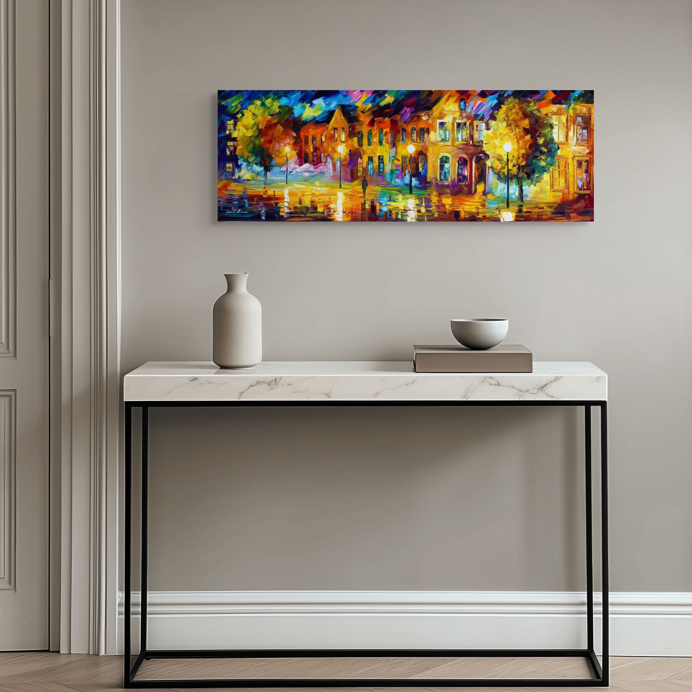 THE REFLECTION OF THE NIGHT - ORIGINAL OIL PAINTING