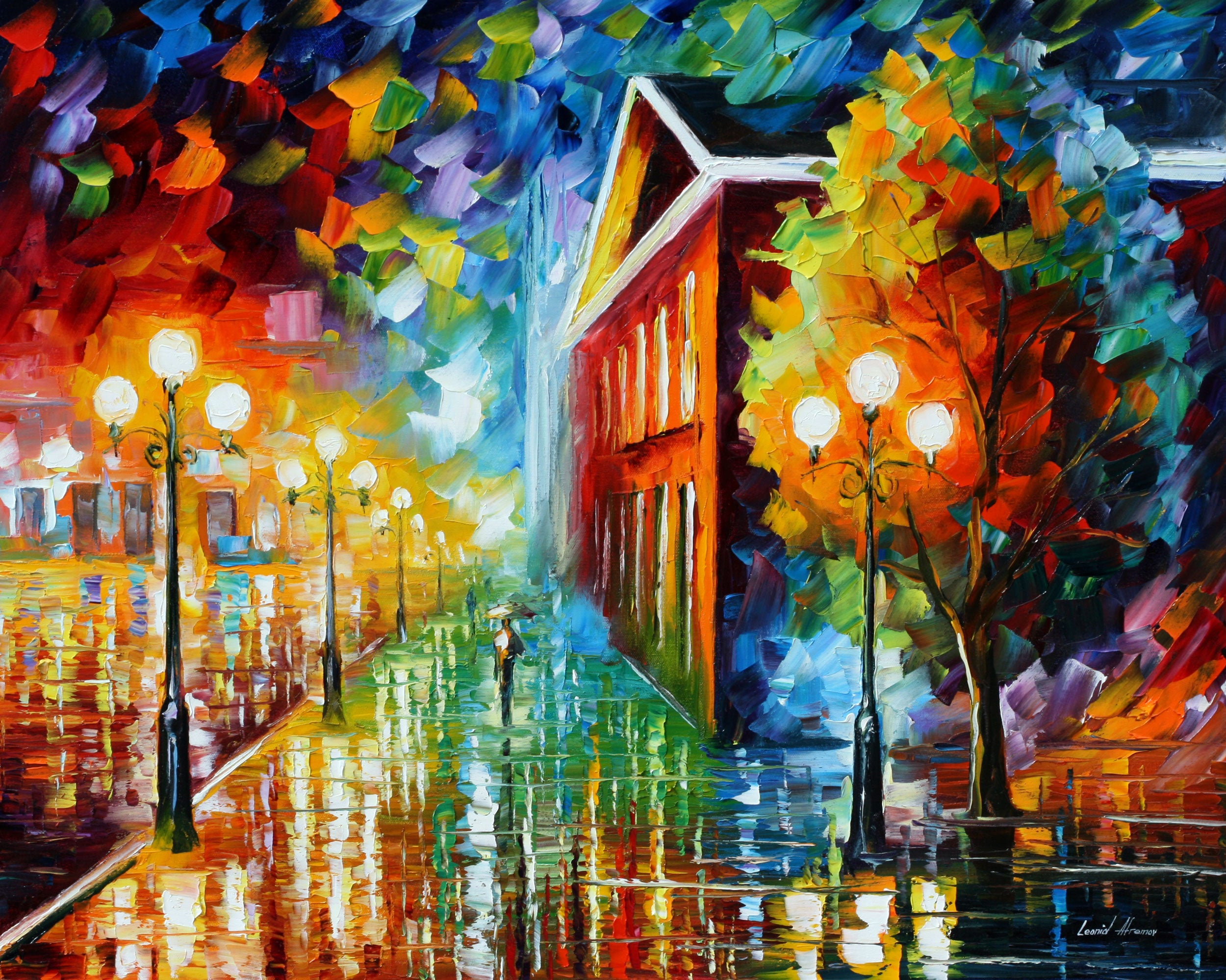 NIGHT PEACE - ORIGINAL OIL PAINTING