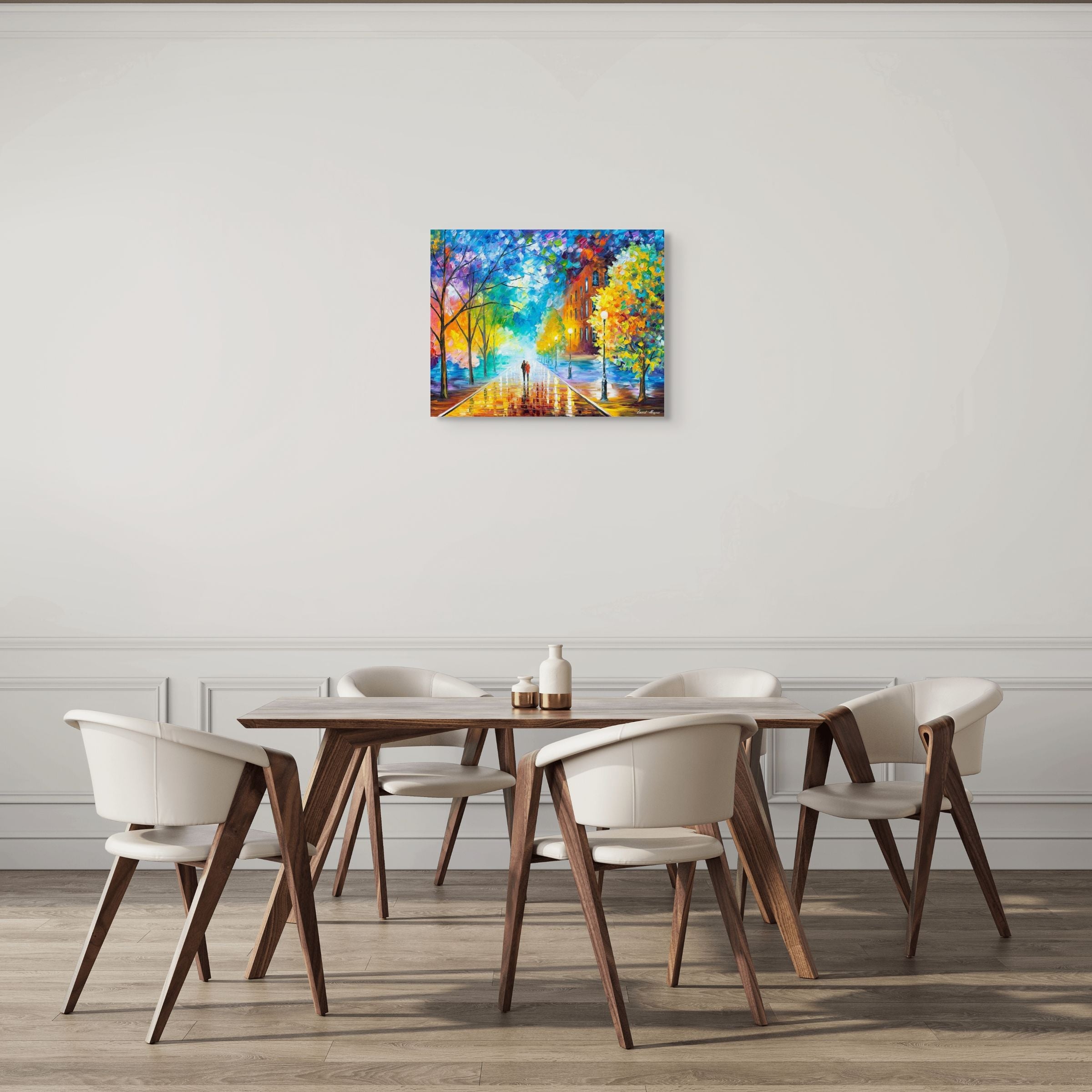 FRESHNESS OF COLD IN THE EVENING - ORIGINAL OIL PAINTING