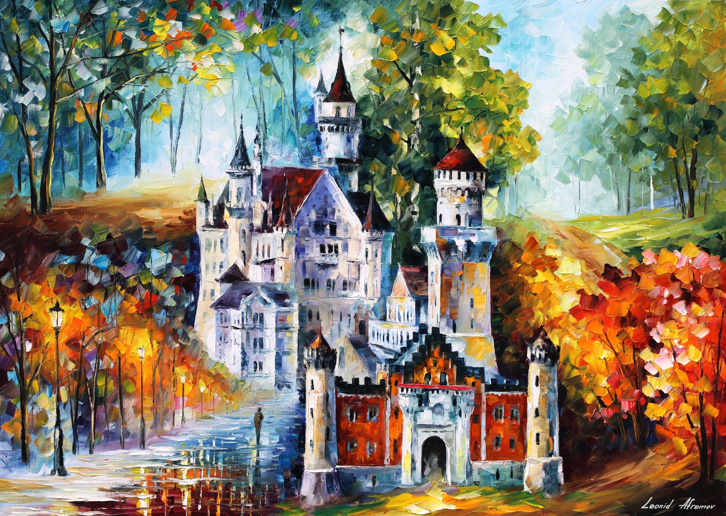MAGICAL CASTLE - ORIGINAL OIL PAINTING
