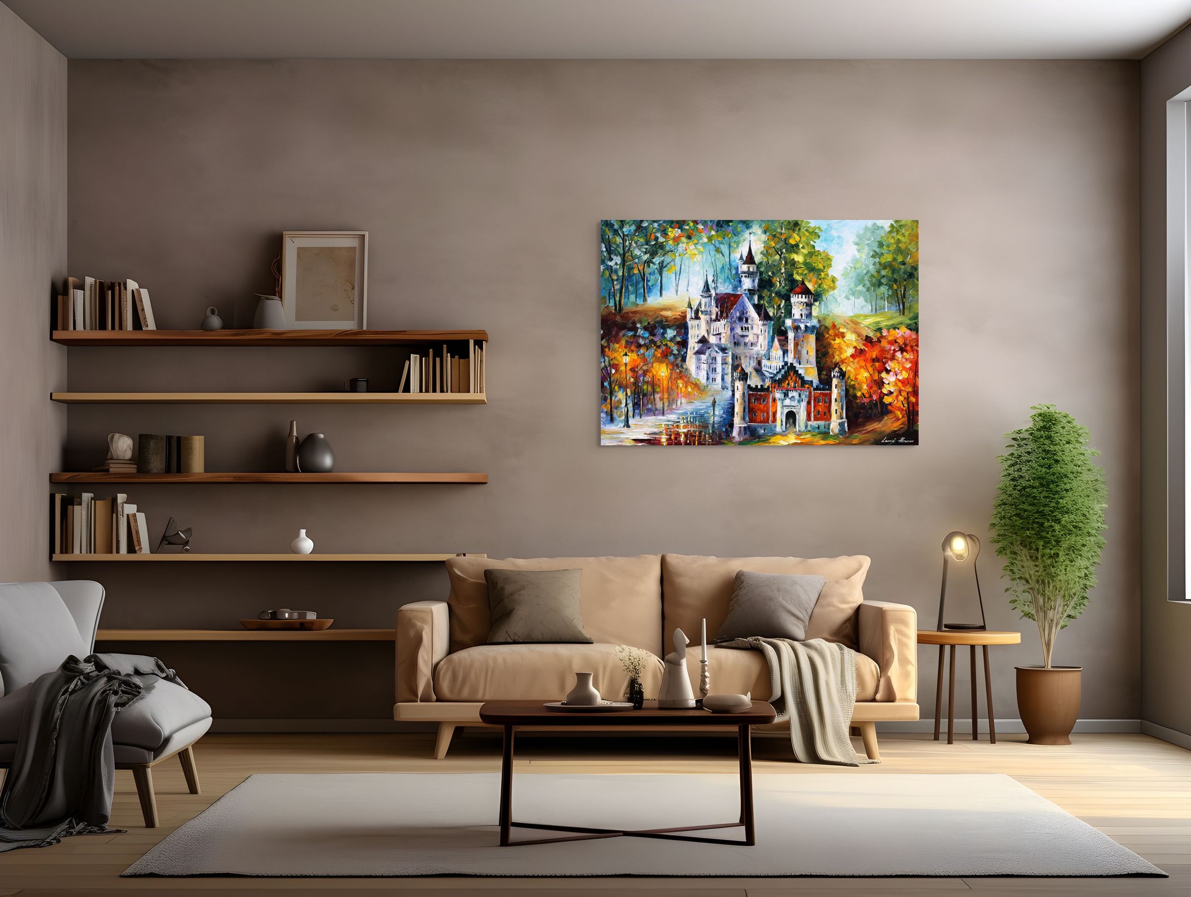 MAGICAL CASTLE - ORIGINAL OIL PAINTING