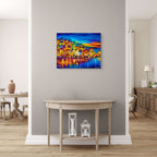 SMALL QUIET TOWN - ORIGINAL OIL PAINTING