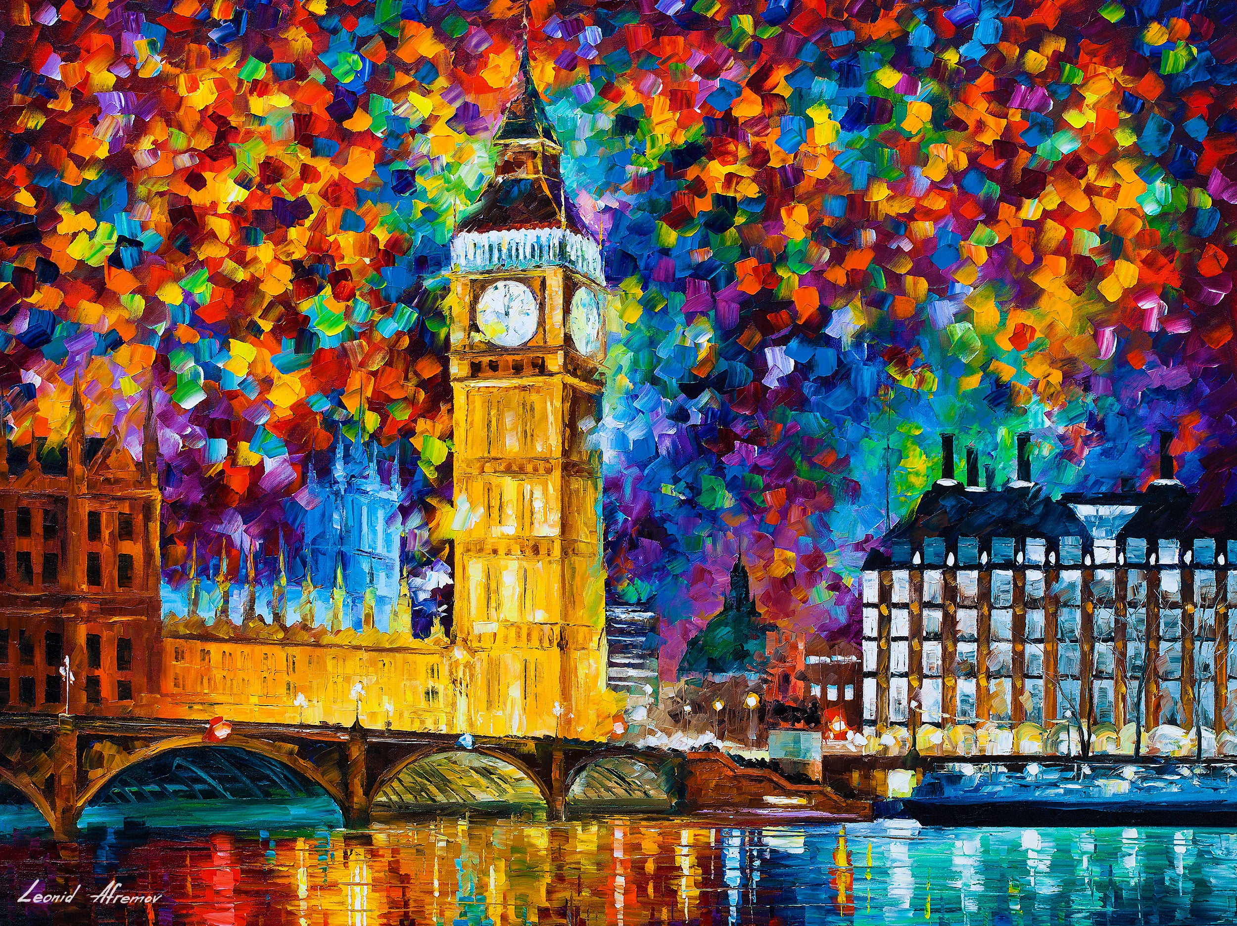 BIG BEN LONDON 2012 - ORIGINAL OIL PAINTING