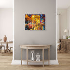 PARIS - CHAMPES ELISES - ORIGINAL OIL PAINTING
