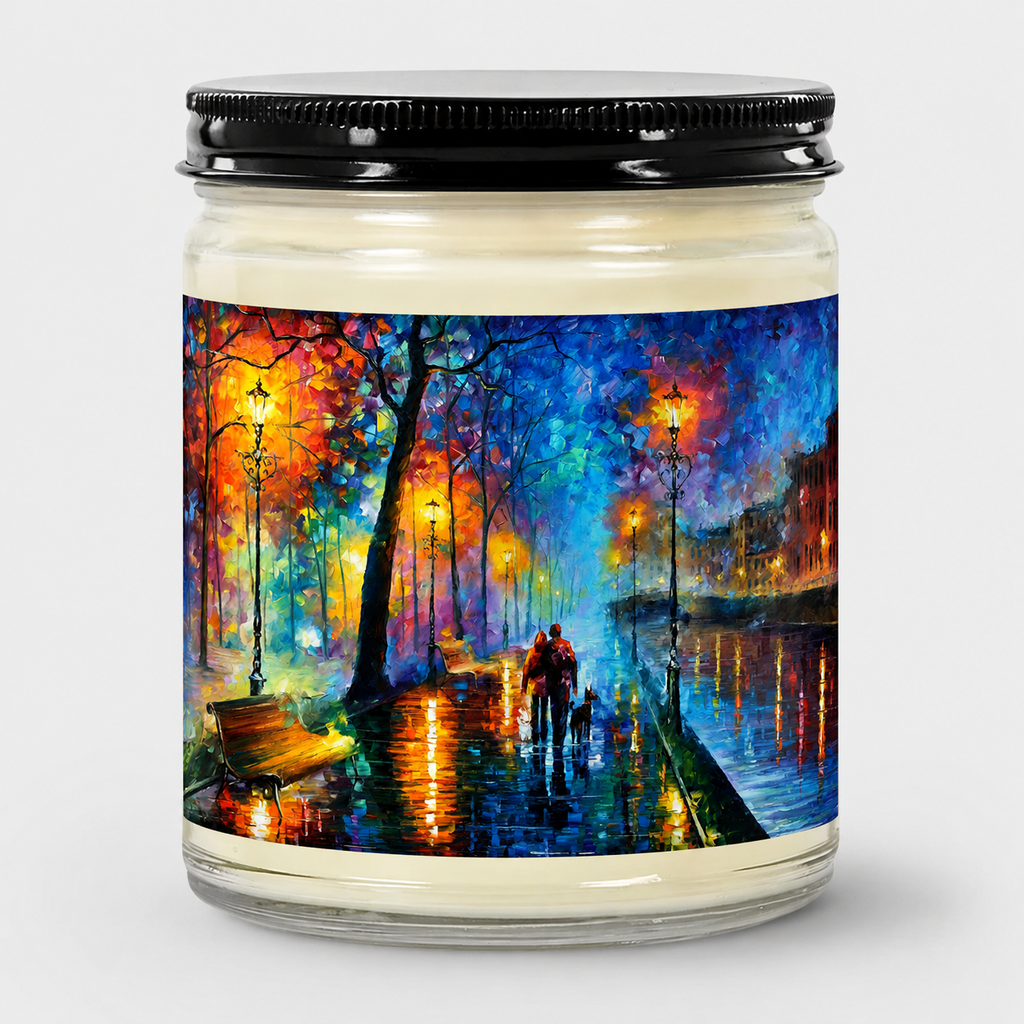 Melody Of The Night - Romantic 9oz Clear Jar Soy Wax Candle