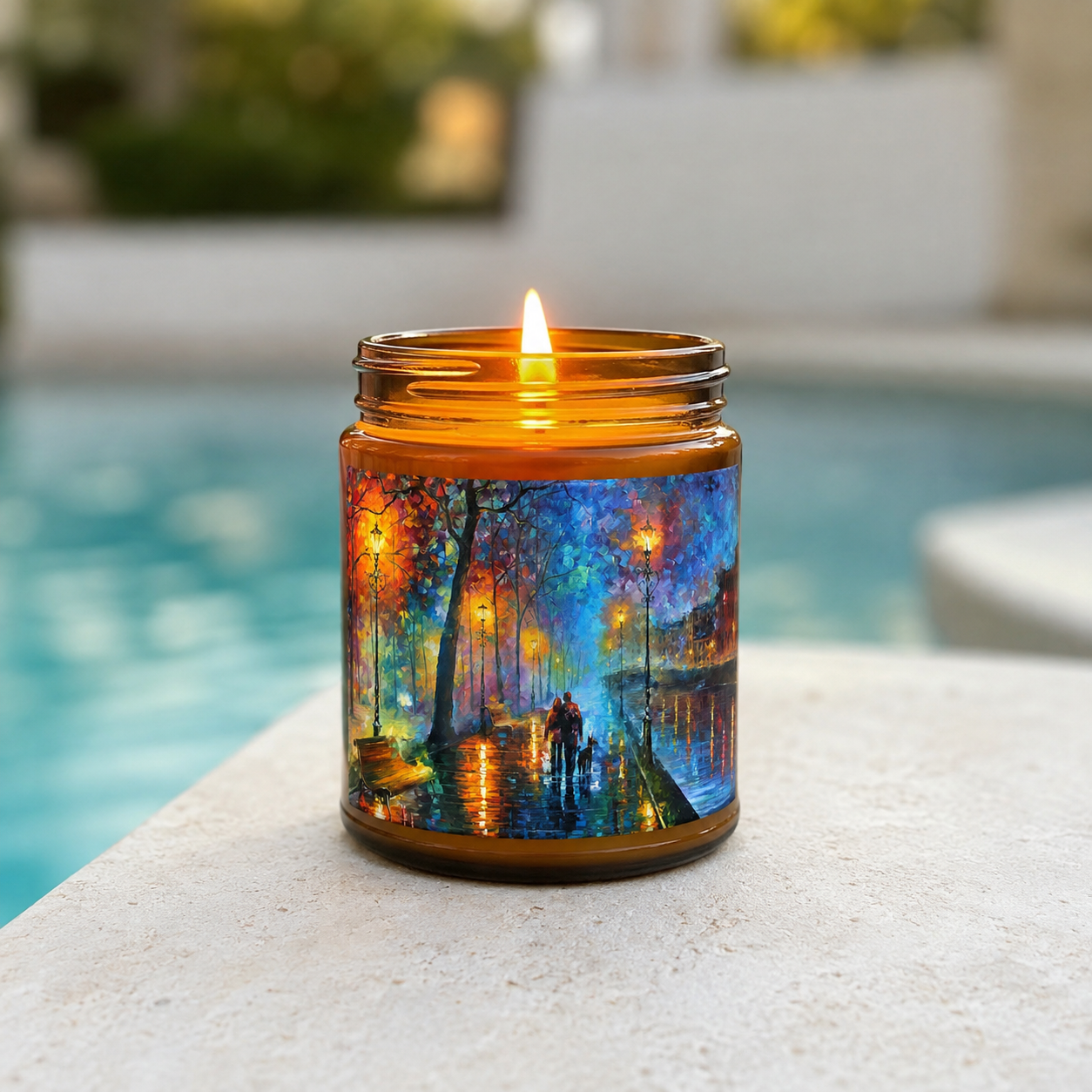 Melody Of The Night - Romantic 9oz Clear Jar Soy Wax Candle