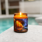 ALLEY BY THE LAKE - Romantic 9oz Clear Jar Soy Wax Candle