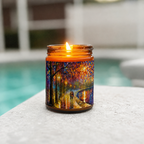 SPIRITS BY THE LAKE - Romantic 9oz Clear Jar Soy Wax Candle