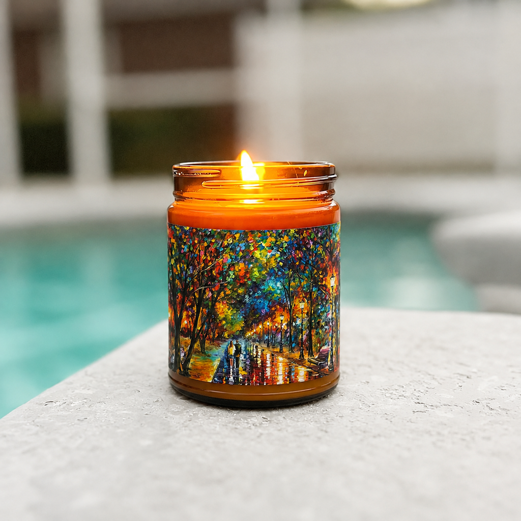 WHEN DREAMS COME TRUE - Romantic 9oz Clear Jar Soy Wax Candle