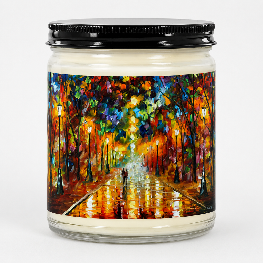 FAREWELL TO ANGER - Romantic 9oz Clear Jar Soy Wax Candle