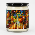FAREWELL TO ANGER - Romantic 9oz Clear Jar Soy Wax Candle