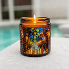 FAREWELL TO ANGER - Romantic 9oz Clear Jar Soy Wax Candle