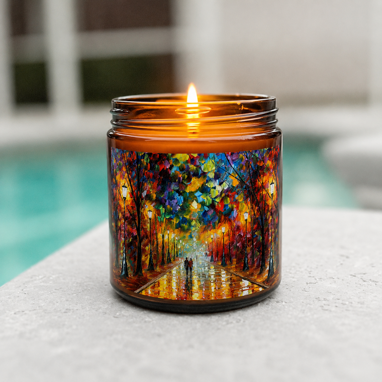 FAREWELL TO ANGER - Romantic 9oz Clear Jar Soy Wax Candle