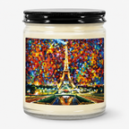 ROMANTIC STROLL - Romantic 9oz Clear Jar Soy Wax Candle