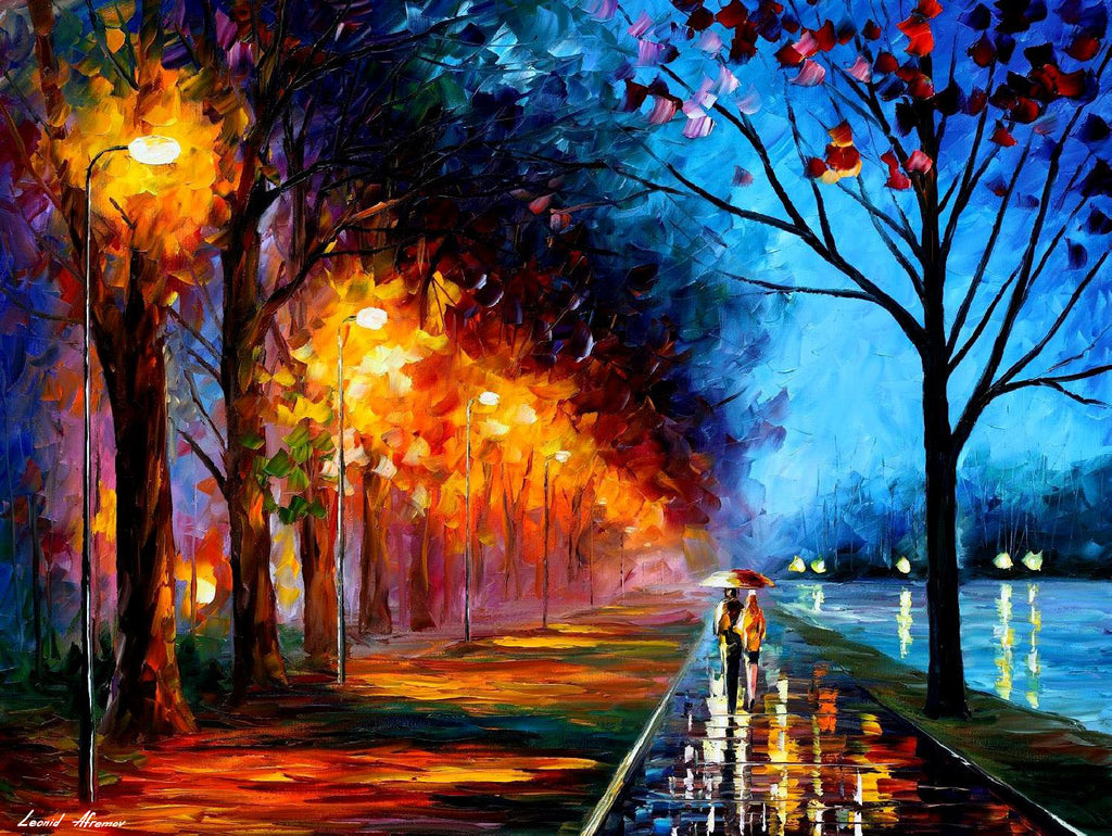 ALLEY BY THE LAKE - ORIGINAL OIL PAINTING