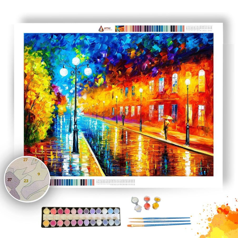BLUE LIGHTS - Paint By Numbers Full Kit