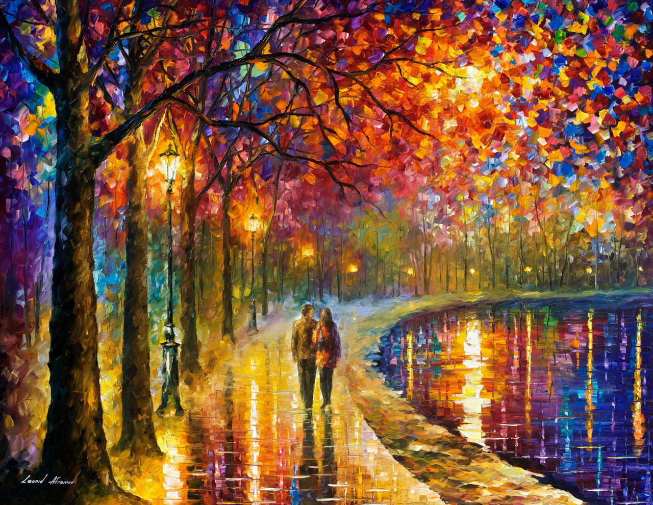 SPIRITS BY THE LAKE - ORIGINAL OIL PAINTING